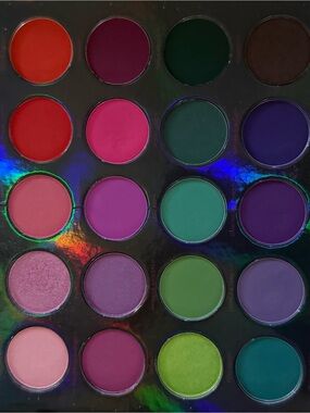 Lisa Frank Bold Rainbow Eyeshadow Palette — Reds, Pinks, Greens, Purples & Teal